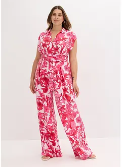 Mönstad jumpsuit av jersey, bonprix