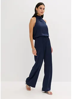 Jumpsuit i satin med struktur, bonprix