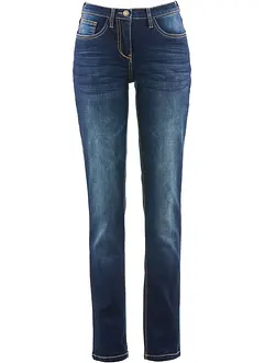 Stretchjeans med medelhög midja, raka ben, bonprix