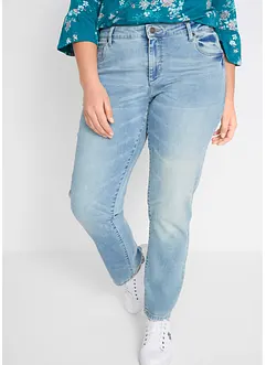 Stretchjeans med raka ben och medelhög midja, bonprix