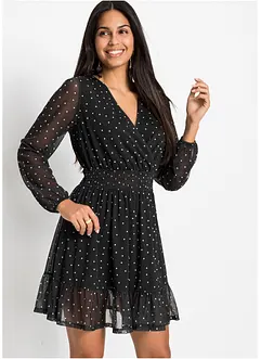 Miniklänning med volang, bonprix