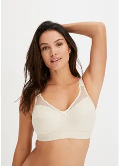 Avlastande BH utan bygel, med vadderade axelband (2-pack), bonprix