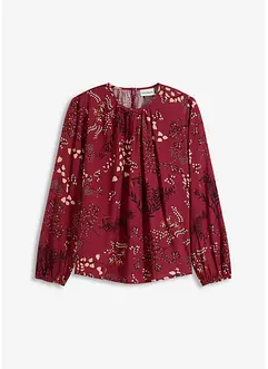 Mönstrad blus i hållbar viskos, bonprix