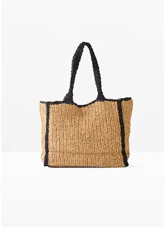 Shoppingväska med halmlook, bonprix