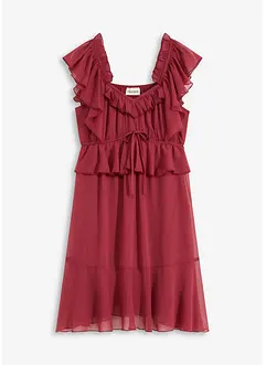 A-linjeformad chiffongklänning, bonprix