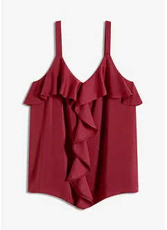 Linne i glansig satin, bonprix