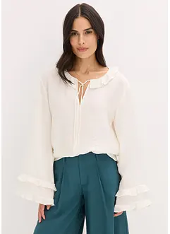 Blus av tunn viskosmix, bonprix