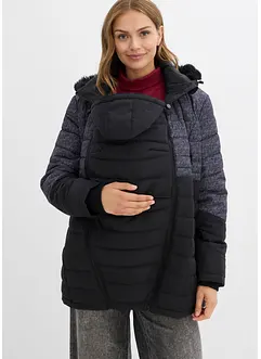 Vadderad mammavinterjacka med babyficka, bonprix