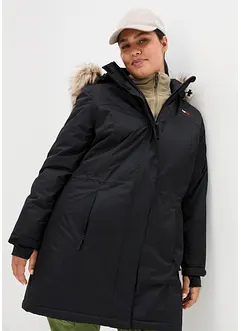 Värmande, vattentät funktionskappa med fuskpäls, bonprix