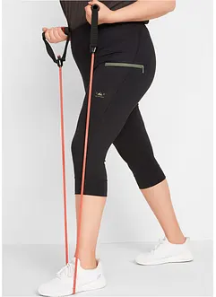 Snabbtorkande funktionsleggings i caprilängd, bonprix