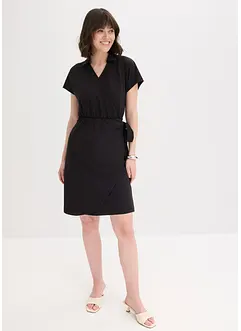 Miniklänning med omlottlook, bonprix