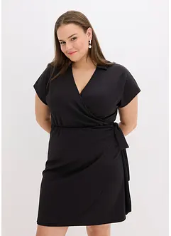 Miniklänning med omlottlook, bonprix