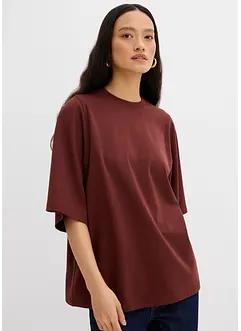 Oversizetopp i bomull med vida ärmar, bonprix