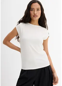 Ribbad topp av mjuk modalmix, bonprix