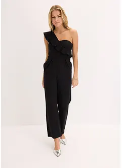 One shoulder-jumpsuit av lätt viskosmaterial, bonprix
