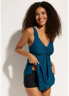 Lång tankini med sicksackkant nedtill (2 delar), bonprix