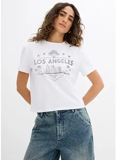 T-shirt i kort modell av jersey, bonprix