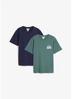 T-shirt i ren bomull (2-pack), bonprix