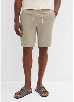 Dra på-shorts av ren bomull, Regular Fit, bonprix