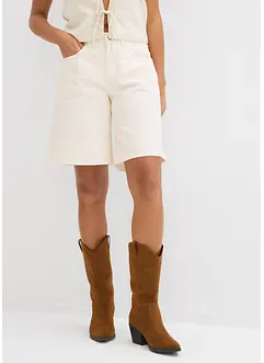 Jeansshorts med Mid Waist, bonprix