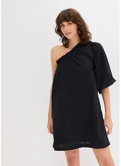 One shoulder-klänning av bomull, bonprix
