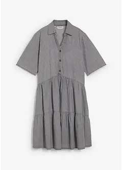 Kortärmad jeansklänning, bonprix
