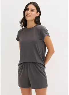 Kort pyjamas av lätt och mjukt material, bonprix
