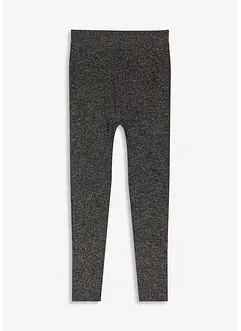 Fodrade leggings av glittrande garn, bonprix
