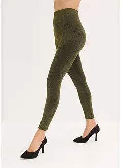 Termoleggings av glittrande garn, bonprix