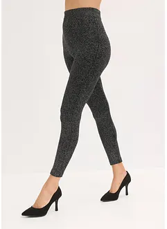 Fodrade leggings av glittrande garn, bonprix