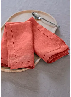 Linneservetter (2-pack), bonprix