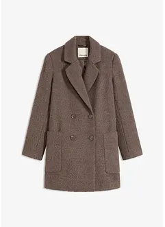 Kort kappa med yllelook, bonprix