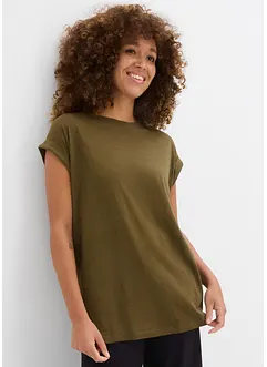 Lång topp med bomull (2-pack), bonprix