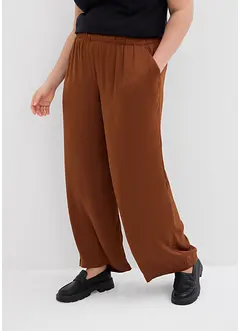 Byxa med strukturerad yta och bekväm midja, bonprix