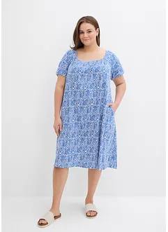 Jerseyklänning i ekologisk bomull, bonprix