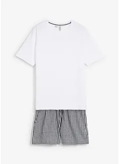 Pyjamas med shorts och korta ärmar, av ren bomull, bonprix