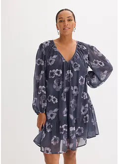 Chiffongklänning i kort modell, bonprix
