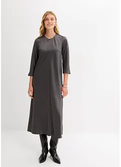 Klänning av glansig satin, bonprix