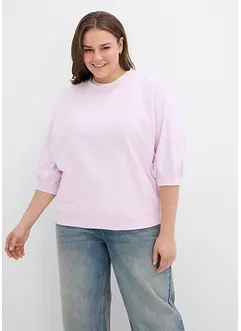 Sweatshirt i oversizemodell av ren bomull, bonprix