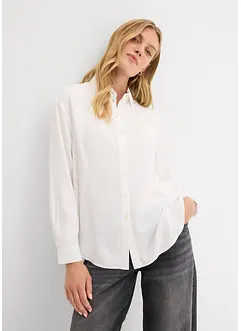 Skjortblus av mjuk viskos, bonprix