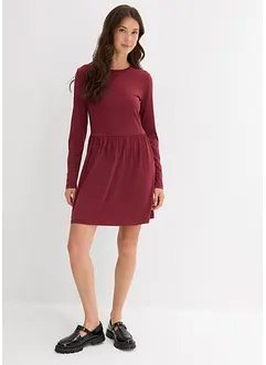 Utställd trikåklänning, bonprix