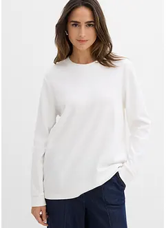 Långärmad topp i ren ekologisk bomull, bonprix