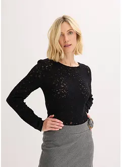 Spetsbody med mysig yta, bonprix