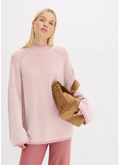 Oversizetröja med ståkrage, bonprix