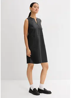 Klänning i skinnimititaion, bonprix