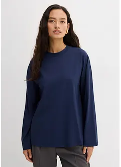 Lång topp i mjukt böljande material, bonprix