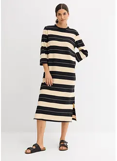 Trikåklänning av ren bomull, bonprix