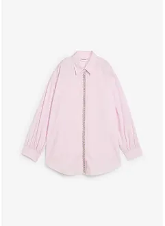 Skjortblus med strassapplikation, bonprix