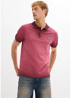 Kortärmad pikétröja med tvättad look, bonprix