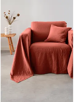 Lättmatchat överkast i finaste linne, bonprix